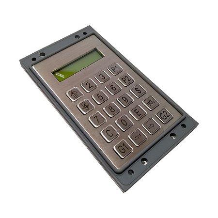TECLADO DE AÇO INOX GERENCIAL DISPLAY (NOVO MODELO)