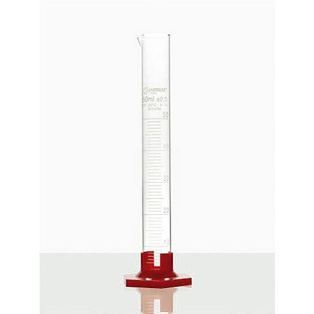 PROVETA DE VIDRO C/ BASE SEXTAVADA DE POLI-1000ML
