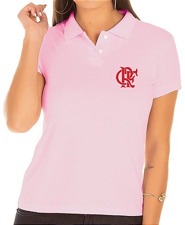 Camisa Polo Feminino Torcedor Flamengo - Mod 1 - Bordado - ..:: Innovare  Sul ::.. Loja de Camisas Bordadas Personalizadas