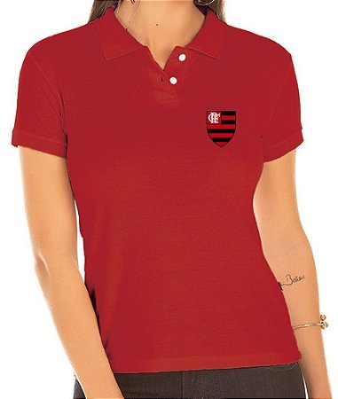 Camisa Polo Feminino Torcedor Flamengo - Mod 2 - Bordado - ..:: Innovare  Sul ::.. Loja de Camisas Bordadas Personalizadas