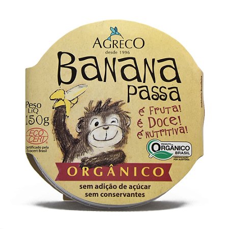 Banana passa orgânica Agreco - 150g