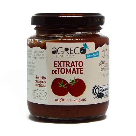 Extrato de tomate orgânico Agreco - 220g