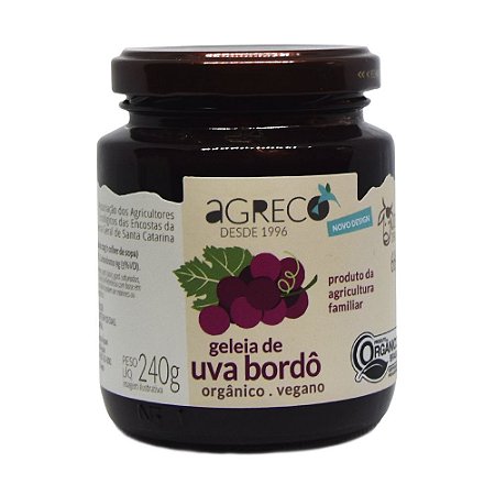 Geléia de uva orgânica Agreco - 240g