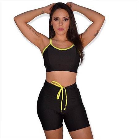 conjunto short fitness