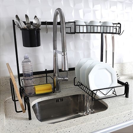 Cozinha Autossustentável 63cm, Escorredor Modular em Cima da Pia - Plana  Store - Tudo para sua casa e organização doméstica