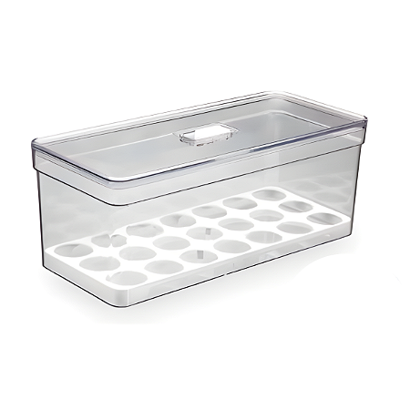 Organizador Porta 40 Ovos Geladeira com Tampa Acrílico