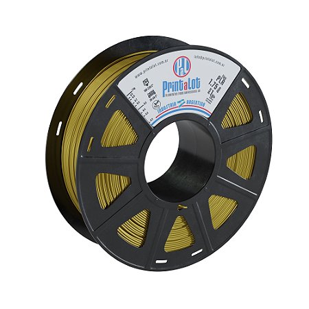 Filamento PLA Metal Ouro | 1,75mm | 1Kg | PRINTALOT