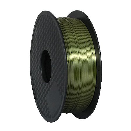 Filamento PLA Ultra Silk Verde Exército | 1,75mm | 1Kg | 3D LAB