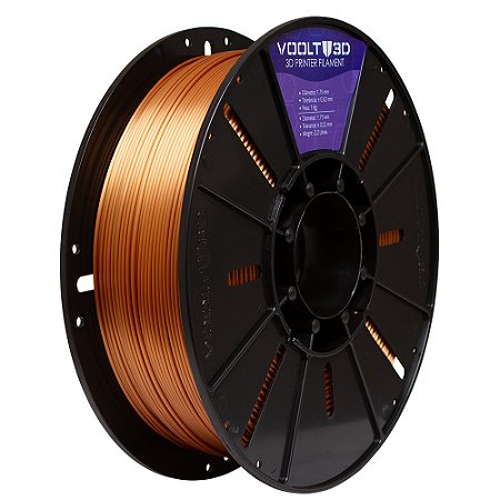 Filamento PLA Cobre V-Silk High Speed | 1,75mm | 1Kg | Voolt3D