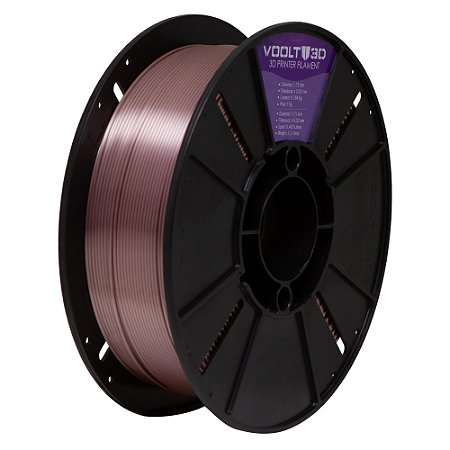Filamento PLA Rose Gold V-Silk High Speed | 1,75mm | 1Kg | Voolt3D