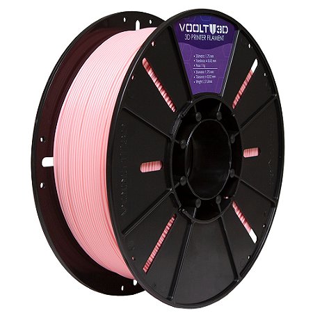 Filamento PLA Rosa Bebê Velvet High Speed | 1,75mm | 1Kg | Voolt3D
