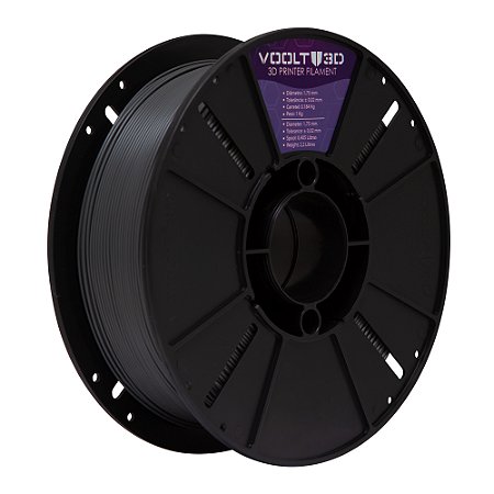 Filamento PLA Cinza Grafite Velvet High Speed | 1,75mm | 1Kg | Voolt3D