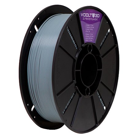 Filamento PLA Cinza Claro High Speed | 1,75mm | 1Kg | Voolt3D