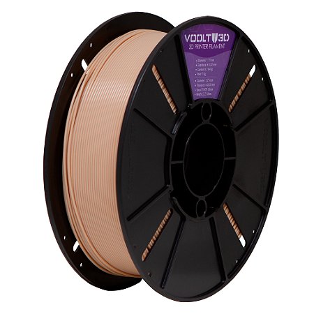 Filamento PLA Bege Caucasiano High Speed | 1,75mm | 1Kg | Voolt3D