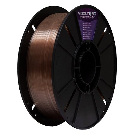Filamento PLA Marrom Glass High Speed | 1,75mm | 1Kg | Voolt3D