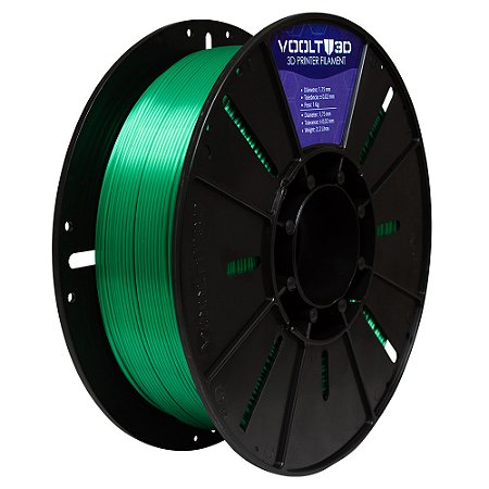 Filamento PLA Verde V-Silk High Speed | 1,75mm | 1Kg | Voolt3D