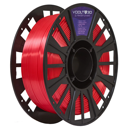 Filamento PLA Vermelho V-Silk High Speed | 1,75mm | 1Kg | Voolt3D
