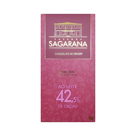 Sagarana 42,5%  ao Leite - Barra 80g