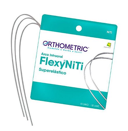 Arco Flexy NiTi Superelástico Retangular Superior .018x.025  - Orthometric