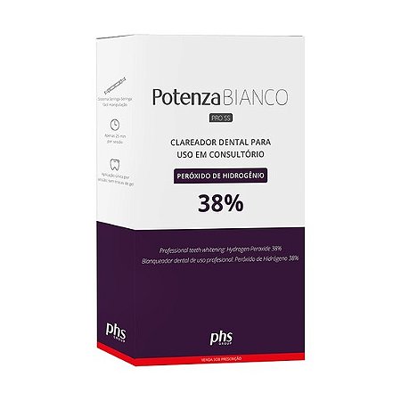 Clareador Potenza Bianco Pro SS 38% H202 On (6 aplicações) - PHS