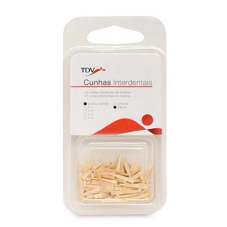 Cunha Interdental de Madeira Colorida - TDV