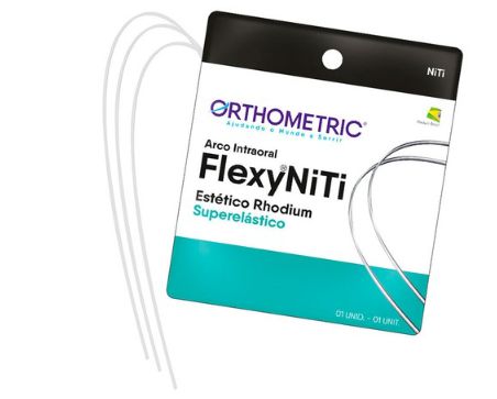 Arco Flexy NiTi Esthetic Rhodium Superelástico Redondo Inferior .016- Orthometric