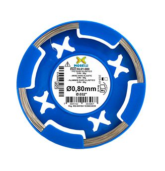 Fio Ortodôntico Duro Elástico CrNi Redondo Ø0,80mm (.032") - Morelli