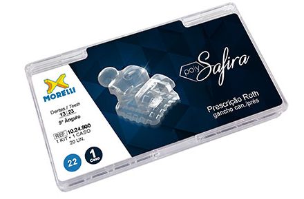 Kit de Bráquetes 01 Caso Cerâmico Polysafira Roth .022" - Morelli