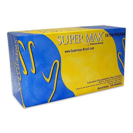 Luva de Procedimento Látex c/ Pó Tam XP - Supermax