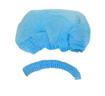 Touca Descartável c/ Elástico Azul - Fava