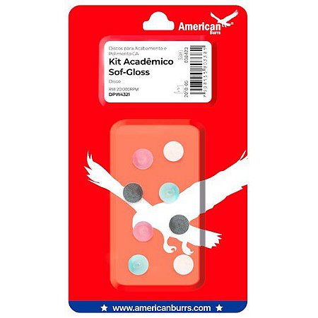 Kit Acadêmico Disco de Lixa Sof-Gloss Sortido - American Burrs