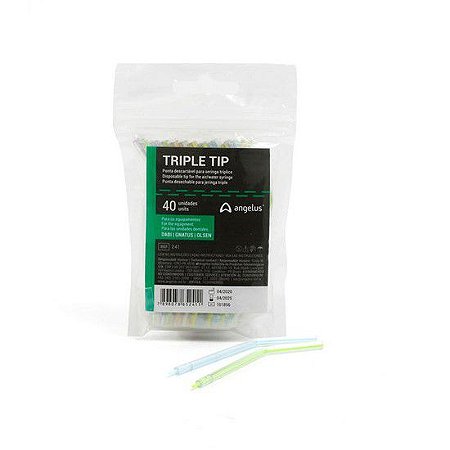 Ponta Seringa Tríplice Descartável Triple Tips - Angelus