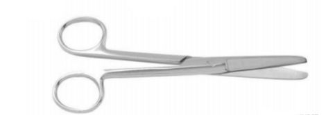 Tesoura Cirúrgica Millennium Romba-Romba Curva 15cm - Golgran