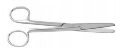 Tesoura Cirúrgica Romba-Romba Curva 17cm - Golgran