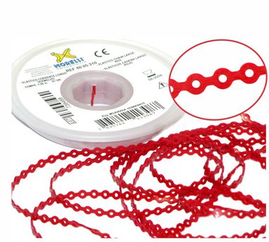 Elástico Corrente Longo Vermelho - Morelli