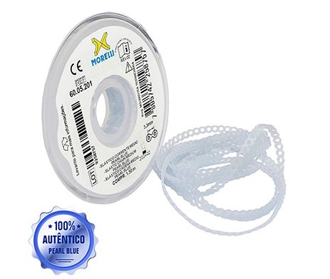 Elástico Corrente Médio Pearl Blue - Morelli