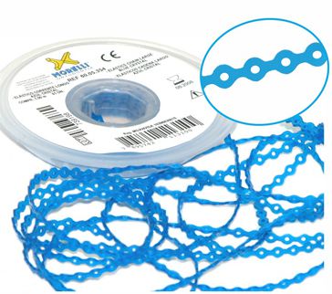 Elástico Corrente Longo Azul Cristal - Morelli