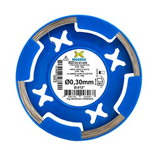Fio Ortodôntico Duro Elástico CrNi Redondo Ø0,30mm (.012") - Morelli