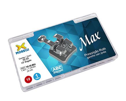 Kit de Bráquetes 01 Caso Roth Max .018 Can 13 Ang Gancho Can/Pres – Morelli