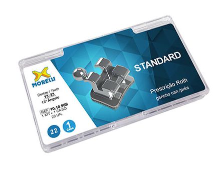 Kit de Bráquetes 01 Caso Roth Standard 13 Ang. Gancho 022 - Morelli