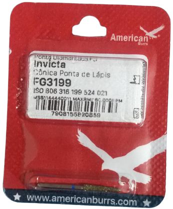 Ponta Diamantada Invicta FG 3199 - American Burrs