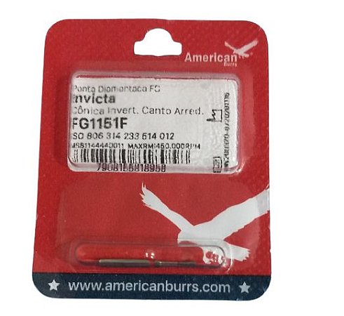 Ponta Diamantada Invicta FG 1151F  - American Burrs