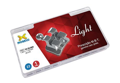 Kit de Bráquete M.B.T. Light .022" Gancho Can/Pres - Morelli