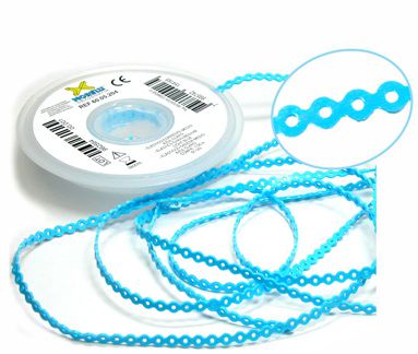 Elástico Corrente Médio Azul Bebê - Morelli