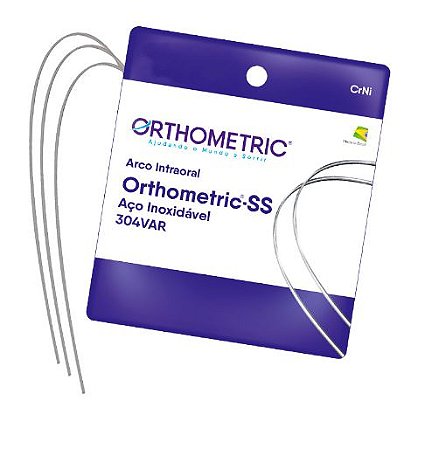 Arco Aço SS Stainless Redondo Superior .016" - Orthometric