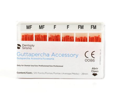 Guta Percha Acessória RS 28mm Rosa Média - Dentsply Sirona
