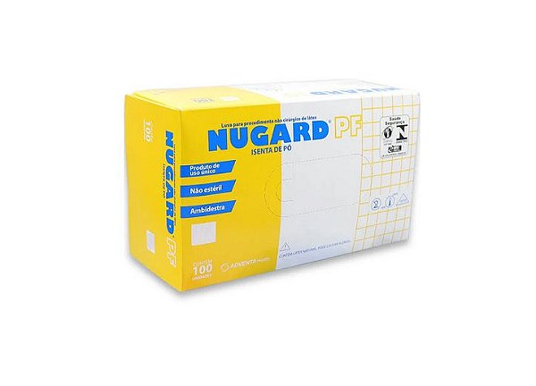 Luva Procedimento Látex s/ Pó Tam. XP - Nugard