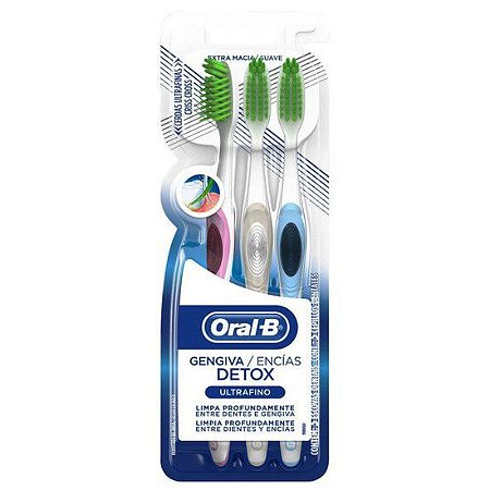 Escova Dental Adulto Gengiva Detox - Oral-B