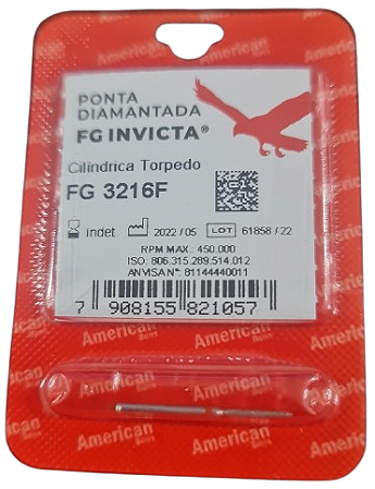 Ponta Diamantada FG 3216F Invicta - American Burrs