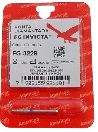 Ponta Diamantada FG 3228 Invicta - American Burrs